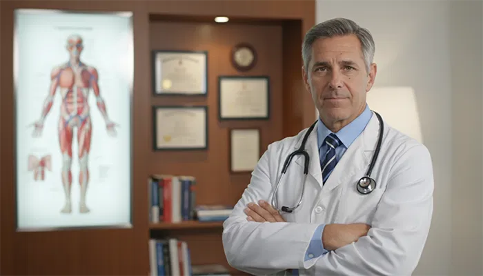 Doctor behind Herpafend